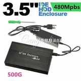Black 3.5inch USB2.0 500G 480Mpbs IDE HDD Hard Drive Disk Ex
