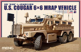 ★MENG坦克模型1:35美国美洲狮6×6防地雷反伏击车SS005拼装模型