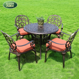 阳台桌椅铸铝家具户外庭院花园铁艺休闲椅子茶几组合室外露台桌椅