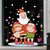 新年圣诞节幼儿园儿童娱乐场所墙壁装饰墙贴卡通圣诞老人贴纸贴画