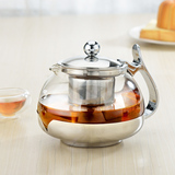 玻璃茶壶加厚泡茶器水壶耐高温不锈钢过滤花茶壶泡红茶茶具