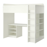 IKEA北京宜家代购斯多瓦一体式床架连书桌衣柜梯子储物床