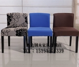现代简约时尚实木椅布艺椅餐椅咖啡厅酒店软包靠背椅美甲椅餐桌椅