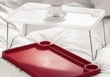 辣妈床上用桌塑料电脑桌笔记本电脑桌折叠懒人桌环保材料月子餐桌