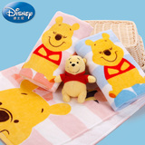 迪士尼Disney维尼熊条纹割绒面巾 纯棉毛巾 宝宝婴儿童毛巾