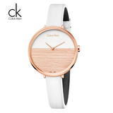 新款瑞士CK手表专柜正品女款女士石英皮带腕表时尚休闲K7A231LH