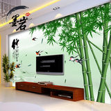 大型壁画墙纸 现代中式壁纸 电视客厅背景墙 无缝无纺布 绿色竹子