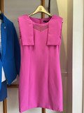 百丝BCVOGA专柜正品2015春季新款网纱镂空纯色连衣裙B151TA0108