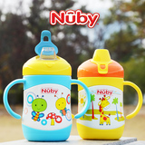 美国nuby努比宝宝儿童婴儿不锈钢真空保温鸭嘴杯220ml水杯