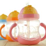 小熊儿童吸水壶 卡通吸管杯婴幼儿防漏饮水杯 宝宝喝水杯学生水杯