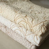 欧式绣花玫瑰全棉沙发垫坐垫布艺皮沙发巾套欧式田园绗缝布艺垫