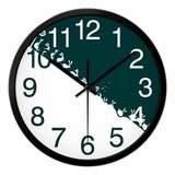 包邮客厅创意挂钟绿白双色可爱小兔子时尚概念超静音挂钟表HE0056