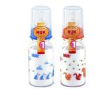 清仓特价 NUK 耐高温玻璃彩色奶瓶（125ML）硅胶奶嘴