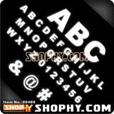 SHOPHY  汽车 踏板车贴纸-3M反光贴-00486-英文字母.数字 两个字