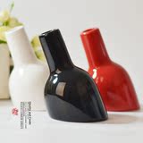 现代家居装饰品 工艺品 半个酒瓶陶瓷艺术花插 花瓶 8.5元一个