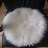 加厚羊毛圆椅子垫冬季餐椅垫子欧式办公室坐垫毛绒学生座椅垫座垫