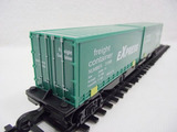 大型仿真电动玩具轨道火车模型系列配件 绿色货运车厢 货柜车厢