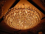 水晶吸顶灯 圆形 欧式 客厅 餐卧室LED奢华进口灯饰聚宝盆水晶灯