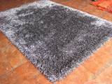 5公分韩国丝地毯/沙发/客厅/卧室/飘窗地毯1.6*2.3 （黑+白）