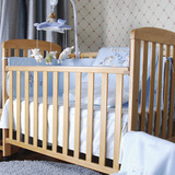 贝乐堡婴儿床达芬奇环保实木宝宝床儿童床进口松木 特价包邮
