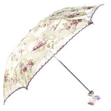 专柜正品 天堂伞玛格丽特 双层碎花超轻防紫外线遮阳伞太阳伞