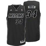 Miami Heat #34 Ray Allen Black/White Revolution30 NBA Jersey