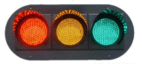 驾校验收用红绿灯 交通信号灯 驾校红绿灯 300型红黄绿满屏圆灯