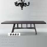 意大利北京欧式长方形风格餐桌现代小户型整装桌子6人座饭桌