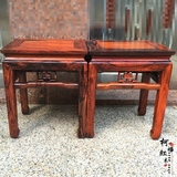 红木家具 老挝大红酸枝四方凳 交趾黄檀换鞋凳儿童凳矮凳子