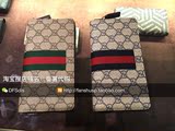 香港专柜代购 Gucci男16新GGweb长款条纹织带拉链手包钱包408831