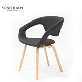 SENCHUAN 时尚休闲椅子 软包简约办公椅 现代风格餐椅 PW-020-S