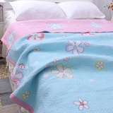 新款夏季床品韩式田园布艺全棉斜纹绗缝床盖水洗空调被加厚床单