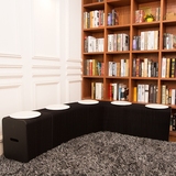 丽园家创意餐椅折叠家用椅子简约现代客厅家具多用途多人座凳新品