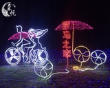 户外大型圣诞节灯光节led情侣单车亮化造型装饰布置圣诞节美陈