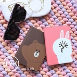 ◆THEYUKI◆ 韩国代购 LINE FRIENDS 布朗熊可妮兔护照夹证件夹