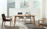 简欧纯实木餐桌小户型简约现代白橡木4人6人长方形饭桌子日式家具