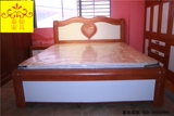泰如 1.8米进口橡木床客房床简约现代地中海双人床实木家具心型床