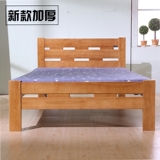 实木床1.2米单人床橡木1.5米双人床成人简约1米2m儿童学生床特价