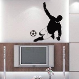 客厅书房儿童房体育运动用品店学校学生宿舍足球队墙贴纸飞身铲球
