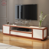 欧式纯实木电视柜全实木白蜡木2米长客厅美式电视柜北欧客厅家具