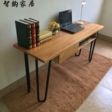 欧式书桌组合实木书桌简约写字台书房家具办公桌新古典电脑桌特价