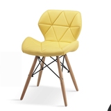 特价促销伊姆斯椅皮艺餐椅简约现代蝴蝶椅北欧软包皮革餐椅宜家椅