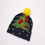 HM 原单 球球款 圣诞 男女 童 圣诞 毛线 宝宝 冬针织 可爱帽子