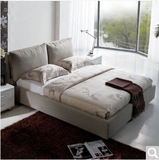 布艺床可拆洗简约现代1.5米小户型布床1.8米双人床气动储物北欧床
