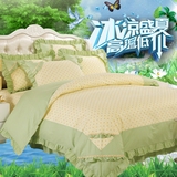 夏季新款韩式公主全棉四件套纯棉床单被套1.5米1.8m床上用品包邮