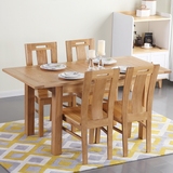 道奇家具欧式高档餐桌白橡木实木家具实木餐桌伸缩餐桌1.2折叠桌