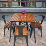 星巴克中西餐咖啡厅铁艺户外桌椅庭院室外露天阳台休闲吧桌椅组合