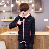 2016新款冬天男士棉衣时尚韩版青年保暖加厚短款修身外套帽衫潮流