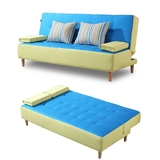 小户型客厅多功能沙发床1.2米 两用布艺可折叠拆洗懒人沙发双人床