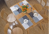 查尔斯顿实木餐桌椅咖啡厅桌宜家北欧风格原木白橡木日式餐桌
